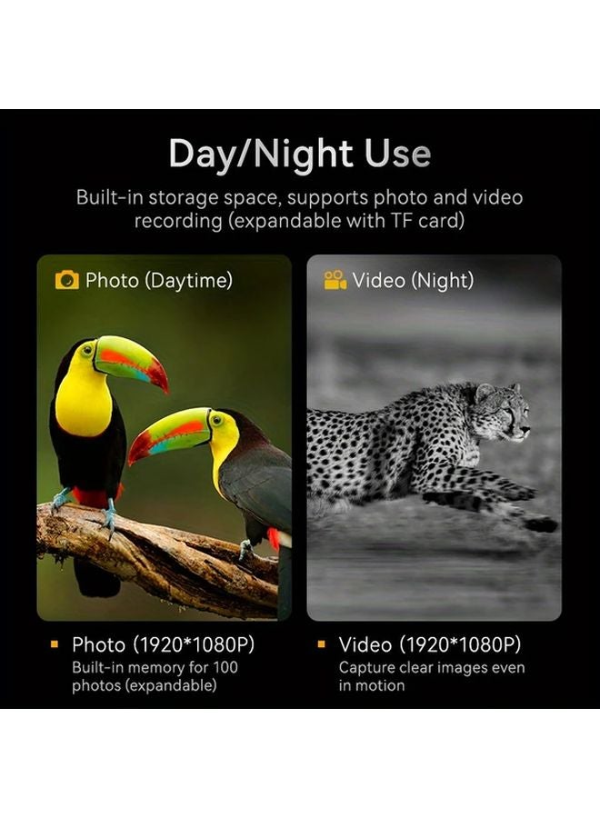 Black Digital Night Vision Goggles 2.8 Inch Screen USB Battery Powered for Wildlife Observation Outdoor Camping - Image 5