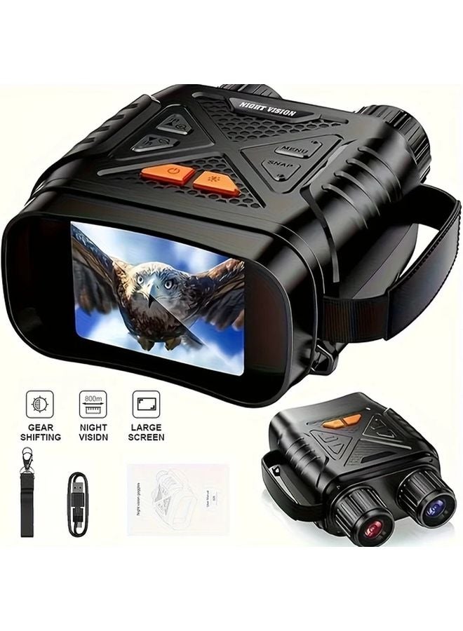 Black Digital Night Vision Goggles 2.8 Inch Screen USB Battery Powered for Wildlife Observation Outdoor Camping - Image 2