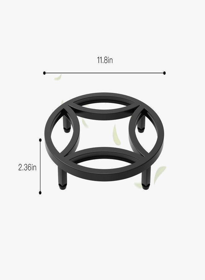 Zhongma 2 Pack 11.8" Sturdy Potted Plant Stand Flower Pot Holder Heavy Duty Construction, Low Plant Stand for Home Indoor and Outdoor, Sturdy plant riser and saucer without Installation Required - Image 2