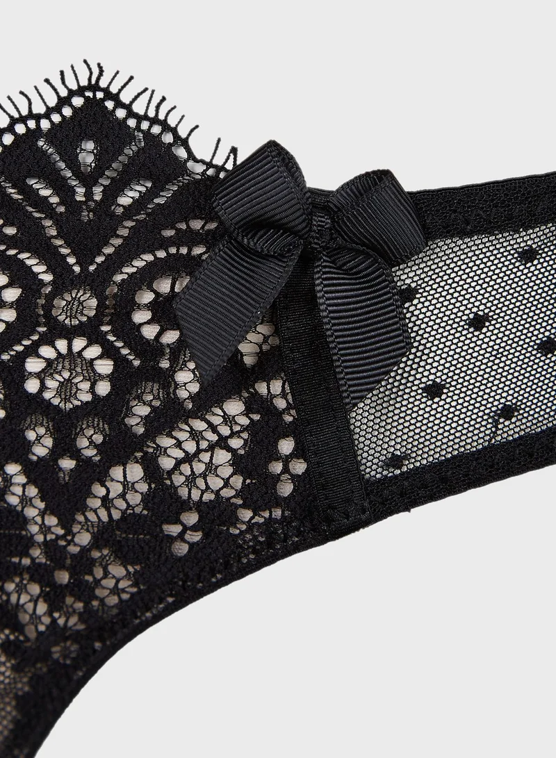 hunkemoller Marilee Lace Detail Thong