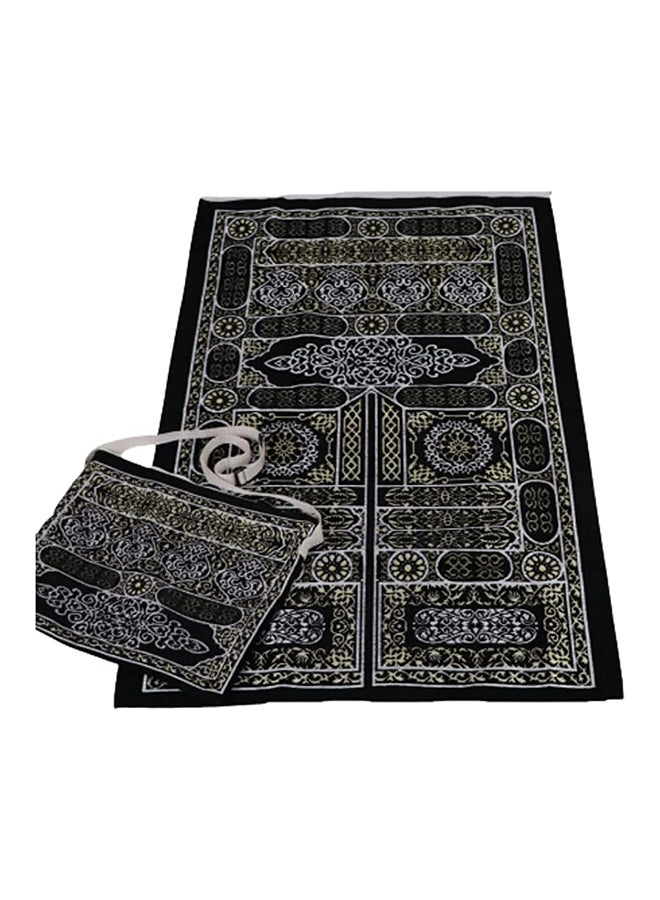 The Curtain Of The Kaaba Prayer Rug With A Bag Of The Same Material And Shape For Easy Carrying And Transportation - 2725614382097 