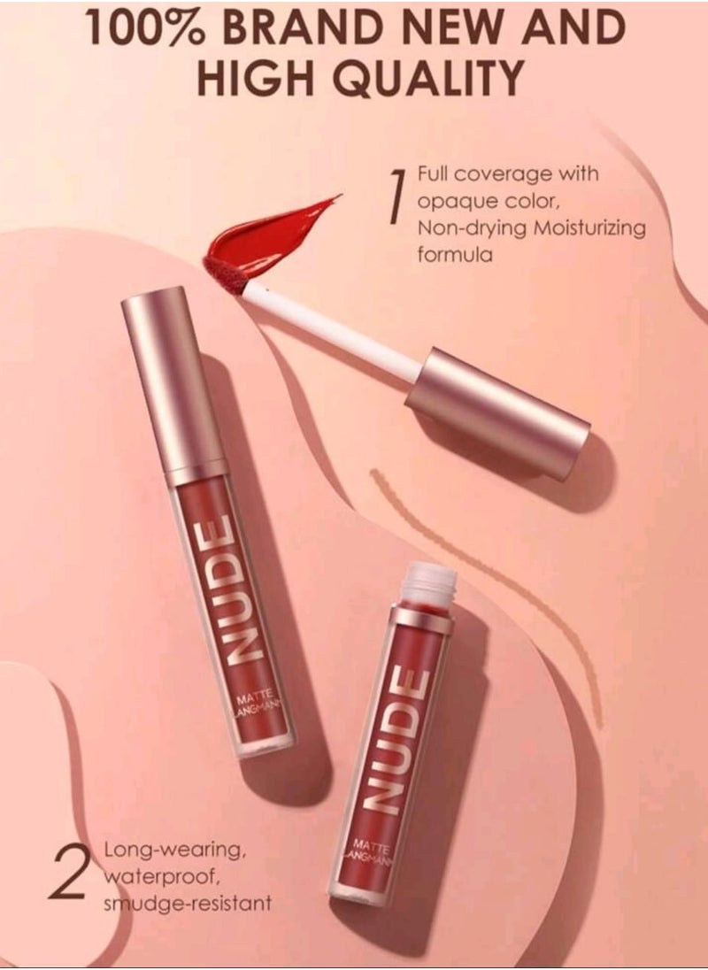 LANGMANNI - 2pcs Long-lasting Waterproof Lip stick & Lipliner LANGMANNI - Image 1