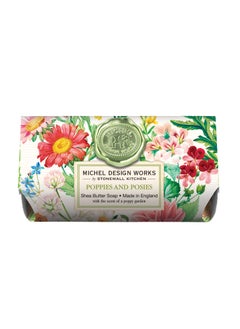 Michel Design Works Michel Design Works Large Bath Soap Bar Poppies and Posies 