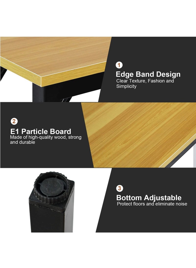 SKY-TOUCH - Folding Table Multi-functional Portable Desk with Adjustable Height Legs for Computer Camping, Garden, Picnic,Coffee,BBQ,(80 * 40 * 75cm) - Image 1