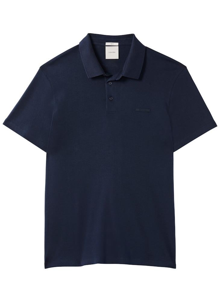 CALVIN KLEIN Slim Fit Logo Patch Polo Shirt - Image 5