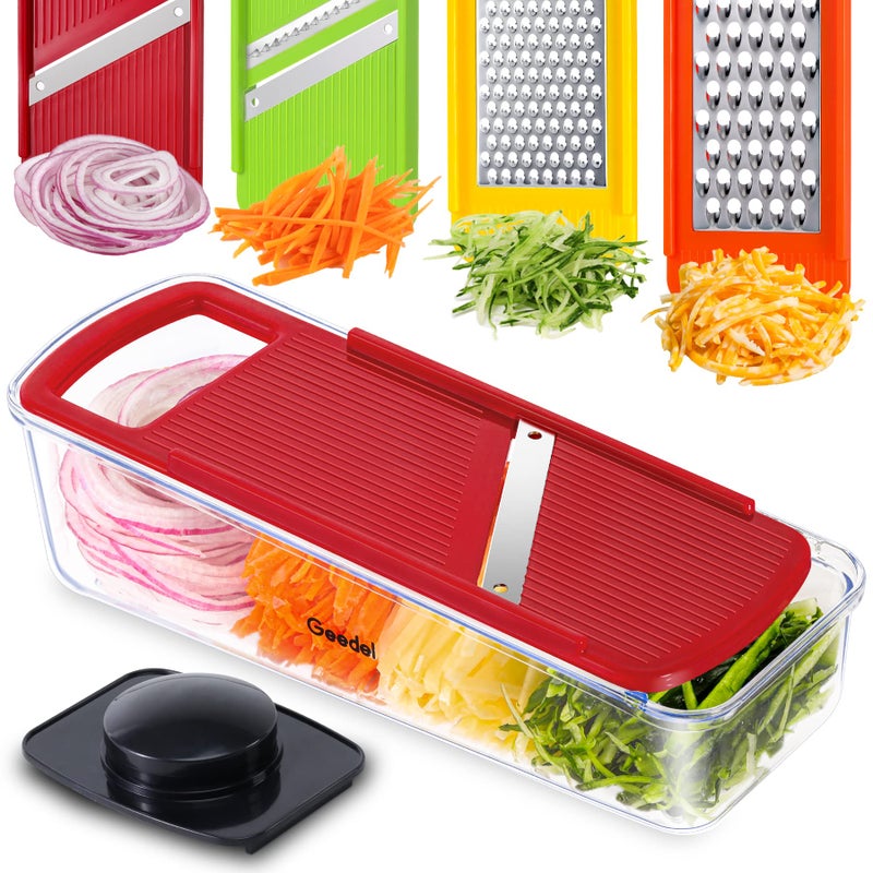 Geedel Professional Mandoline Slicer for Kitchen, Multi Purpose Vegetable Slicer Cutter, Vegetable Cutter Onion Cutter for Veggie Fruit Cheese - Image 2