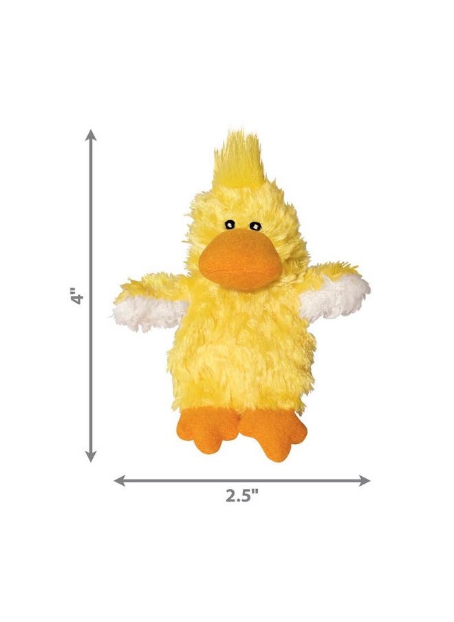 Kong - KONG - Plush, Low Stuffing Squeak Duck Dog Toy - Replacement Squeaker Included- For Small Dogs - Image 1