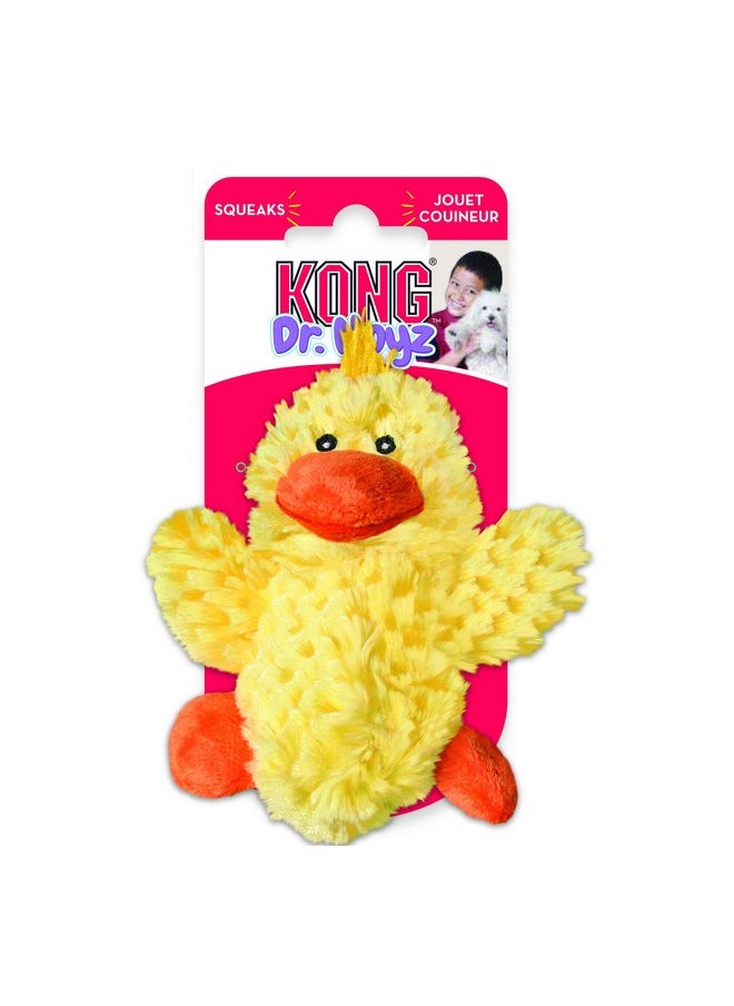 Kong - KONG - Plush, Low Stuffing Squeak Duck Dog Toy - Replacement Squeaker Included- For Small Dogs - Image 1