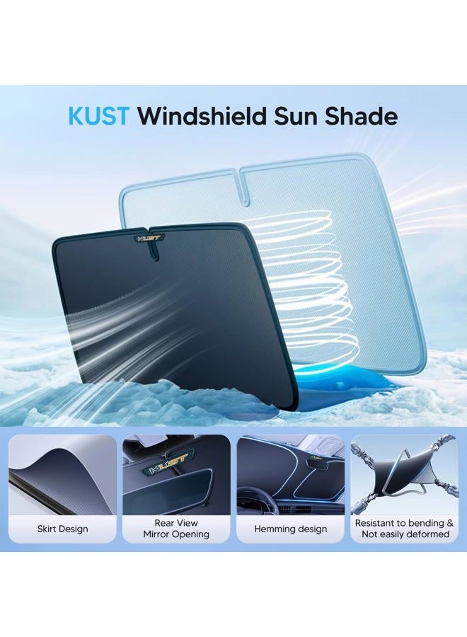 KUST Custom Fit Windshield Sun Shade for BMW X5 2014 2015 2016 2017 2018 Accessories Window Sun Visor Protector Foldable Sunshade Blocks UV Rays Keep Your Car Cool - Image 5