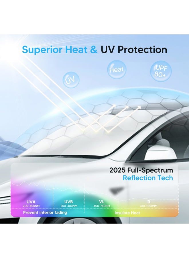KUST Custom Fit Windshield Sun Shade for BMW X5 2014 2015 2016 2017 2018 Accessories Window Sun Visor Protector Foldable Sunshade Blocks UV Rays Keep Your Car Cool - Image 2