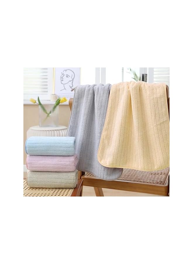 The Bros 5 pcs Luxury Towels Set (35 * 75cm) made of Ultra-Fine Fiber Highly Absorbent Thickened Fast Drying, Lightweight Durable Suitable for Hotel Bathroom Beach SPA Home use - Image 5