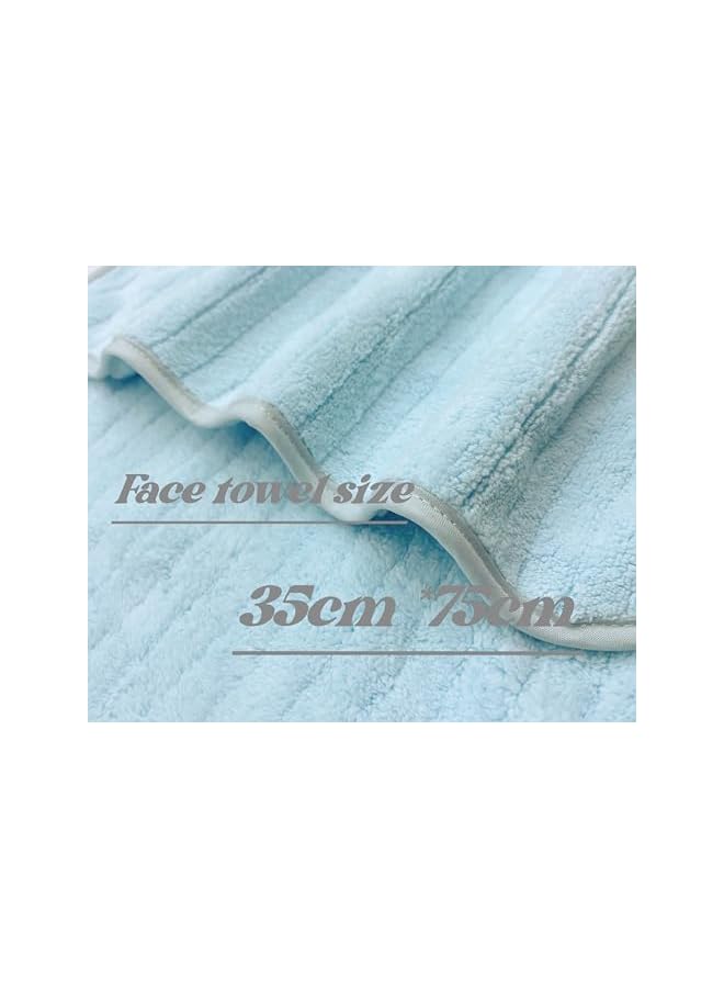 The Bros 5 pcs Luxury Towels Set (35 * 75cm) made of Ultra-Fine Fiber Highly Absorbent Thickened Fast Drying, Lightweight Durable Suitable for Hotel Bathroom Beach SPA Home use - Image 2