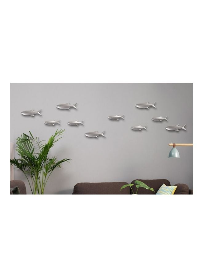 NIBEMINENT Qiangtie Decorative Fish Display Silver 25x7cm - Image 1