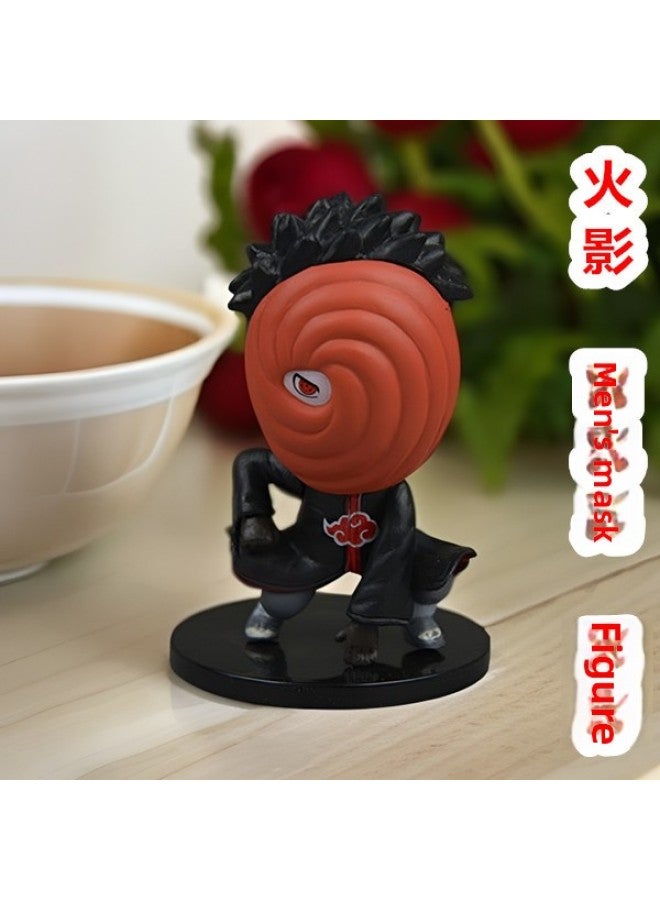 Naruto Anime Naruto Kakashi Itachi Obito Handmade Model Ornament Cartoon Trendy Student Toy