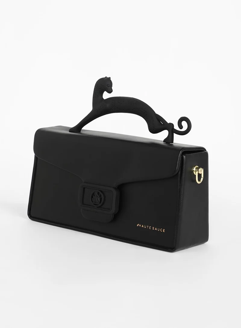 صوص هاوت The Jaguar Frost Hand Bag - Midnight Black