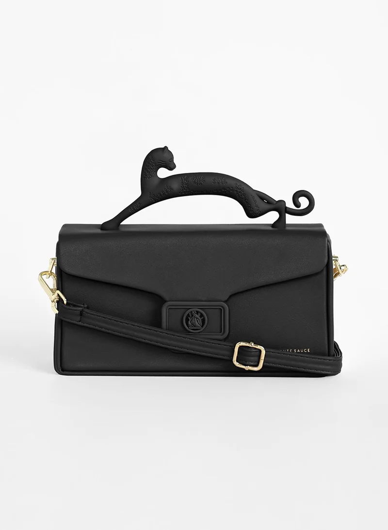 صوص هاوت The Jaguar Frost Hand Bag - Midnight Black