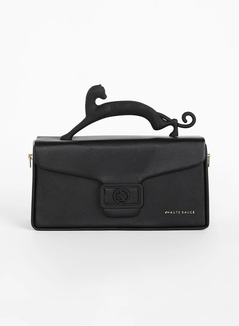 صوص هاوت The Jaguar Frost Hand Bag - Midnight Black