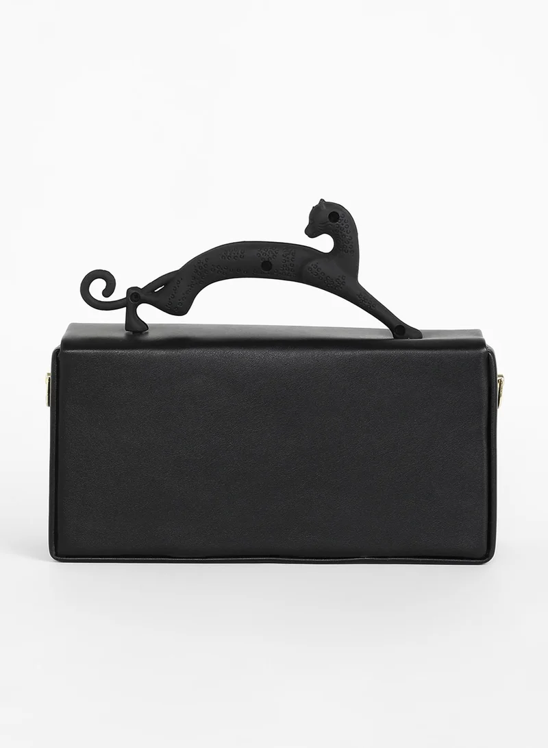 صوص هاوت The Jaguar Frost Hand Bag - Midnight Black
