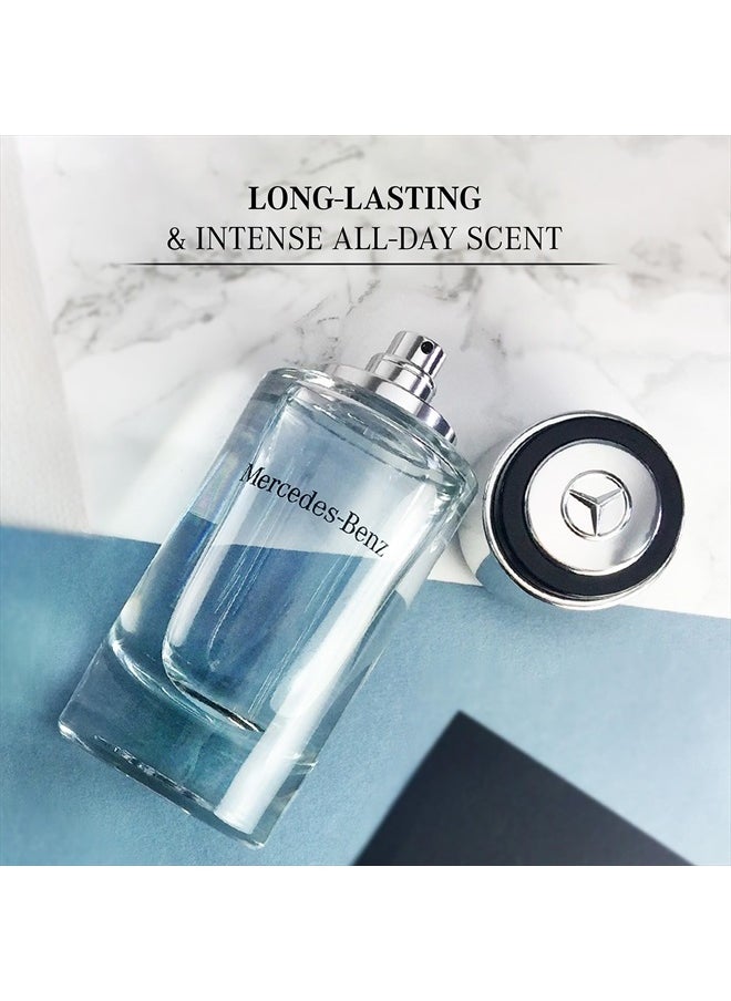 Mercedes-Benz for Men - Long Lasting Cologne for Men - Bergamot, Lemon and Cedar Notes - Everyday Wear Eau de Toilette in Iconic Bottle - 8.1 oz EDT  - Image 3
