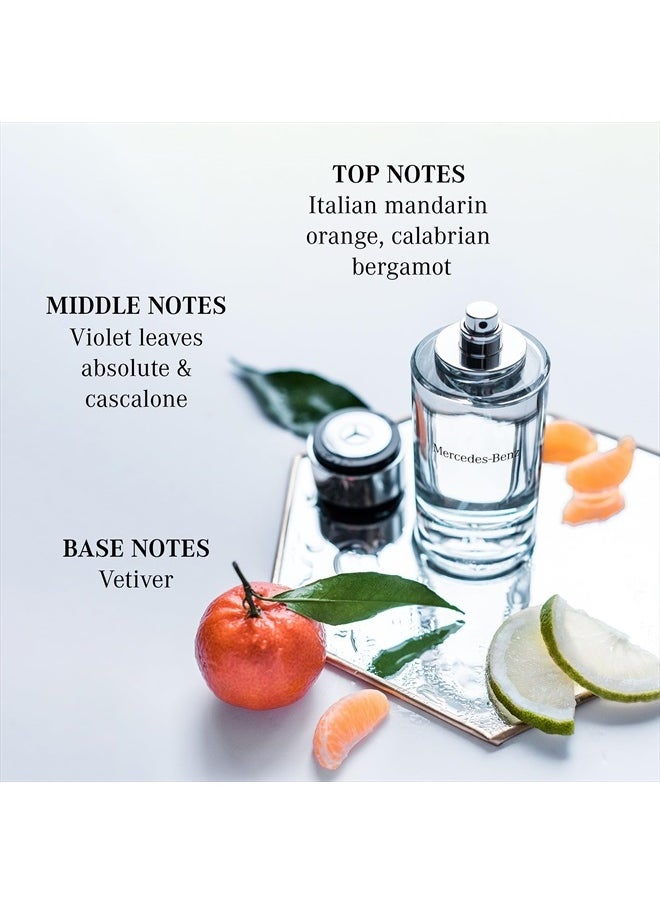 Mercedes-Benz for Men - Long Lasting Cologne for Men - Bergamot, Lemon and Cedar Notes - Everyday Wear Eau de Toilette in Iconic Bottle - 8.1 oz EDT  - Image 4