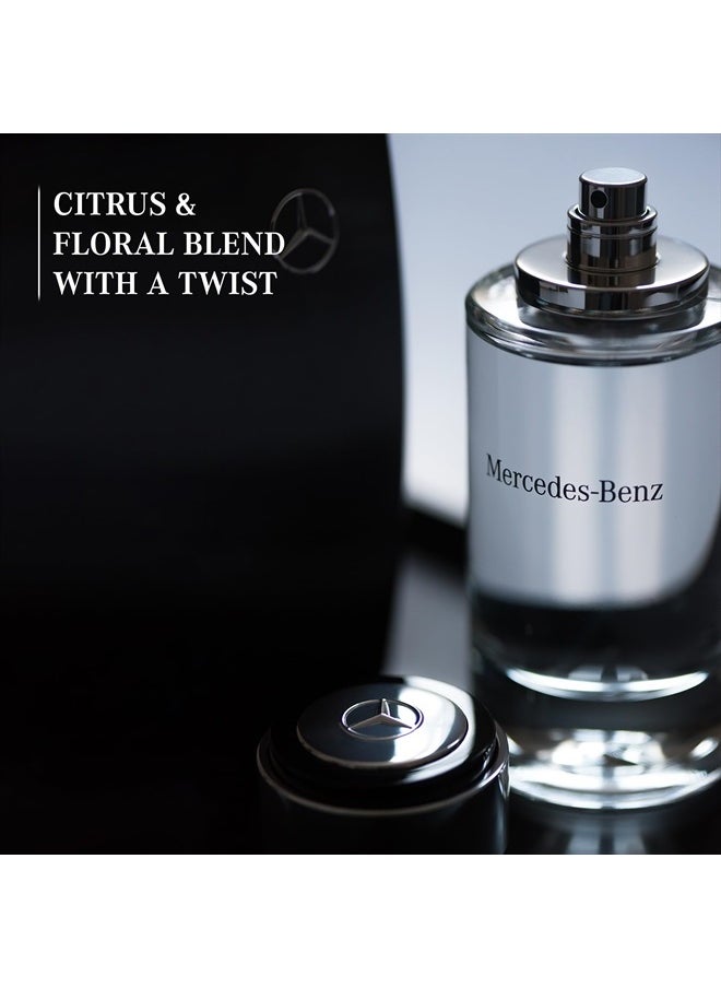 Mercedes-Benz for Men - Long Lasting Cologne for Men - Bergamot, Lemon and Cedar Notes - Everyday Wear Eau de Toilette in Iconic Bottle - 8.1 oz EDT  - Image 2