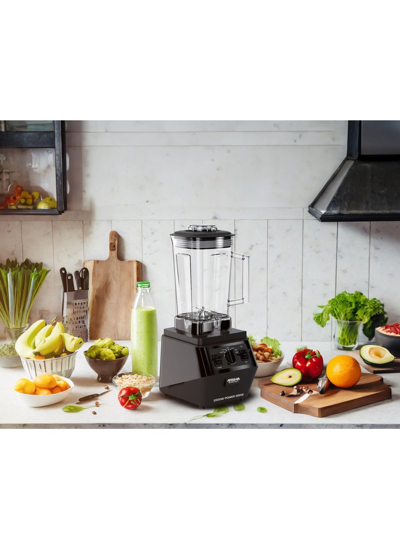 Arshia Arshia Pro Electric Blender, 2 Liter Capacity, 2200 Watt, Black - BL050-3251  - Image 3