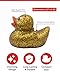 Alpi Glitter Ducks Set of 5 Fun Sparkly Rubber Ducks Bath Toys Decorative Collectible and Great for Parties Gifts Bath Time Gold - Image 4