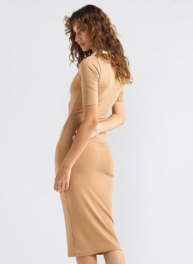 Splash FAV Ribbed Midi Dress - Image 3