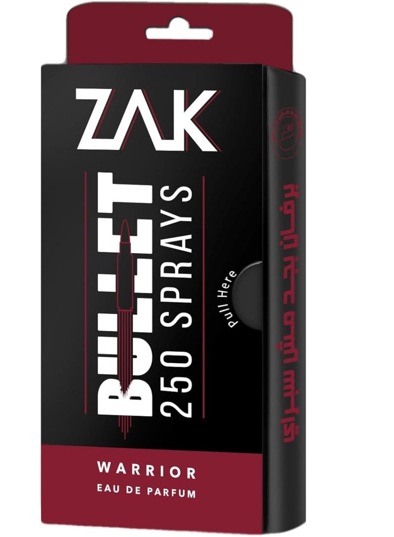 Zak Bullet Sprays Warrior Eau De Parfum - 25 Ml