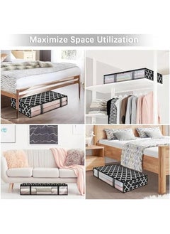 HOOKOR 3 Pack Storage Bags, Clothes Storage, Under bed Storage Containers With Durable Handles, Large Capacity Storage Bins, Foldable Storage Organizers For Clothes, Bedding and Toys (32-04-3p)  - Image 3
