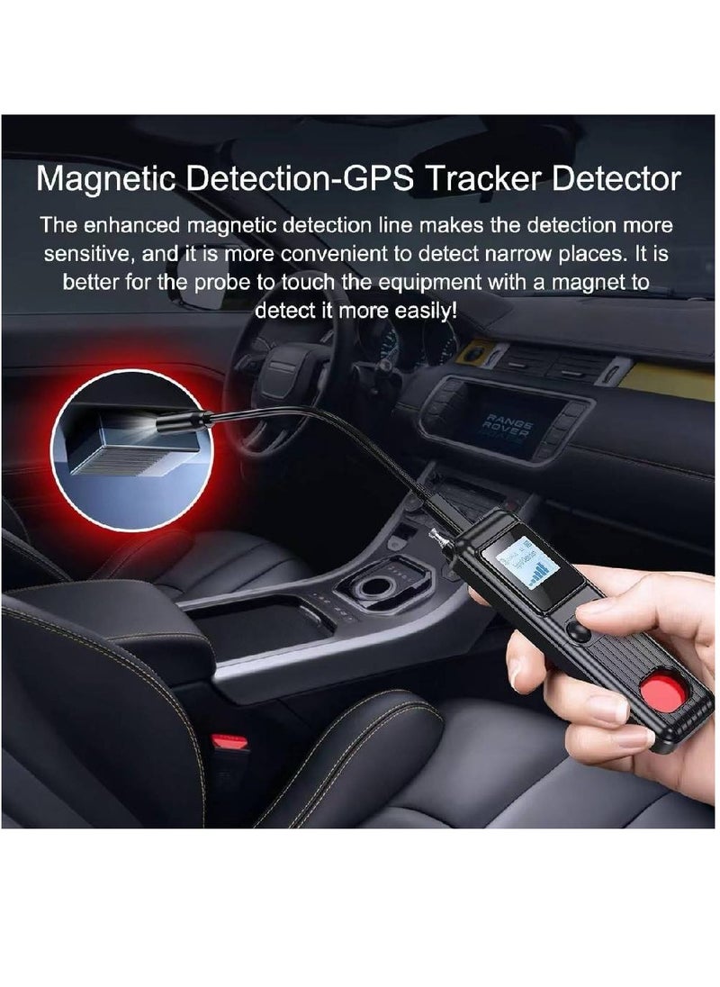 Rabos New Design Hidden Camera Detectors, Aunty Hidden Detection Devices, Car GPS Tracker Detector, Wireless Signal Anti-Sneak Anti-Monitoring Scan Tracker Detector IR Camera Detector Black  - Image 2