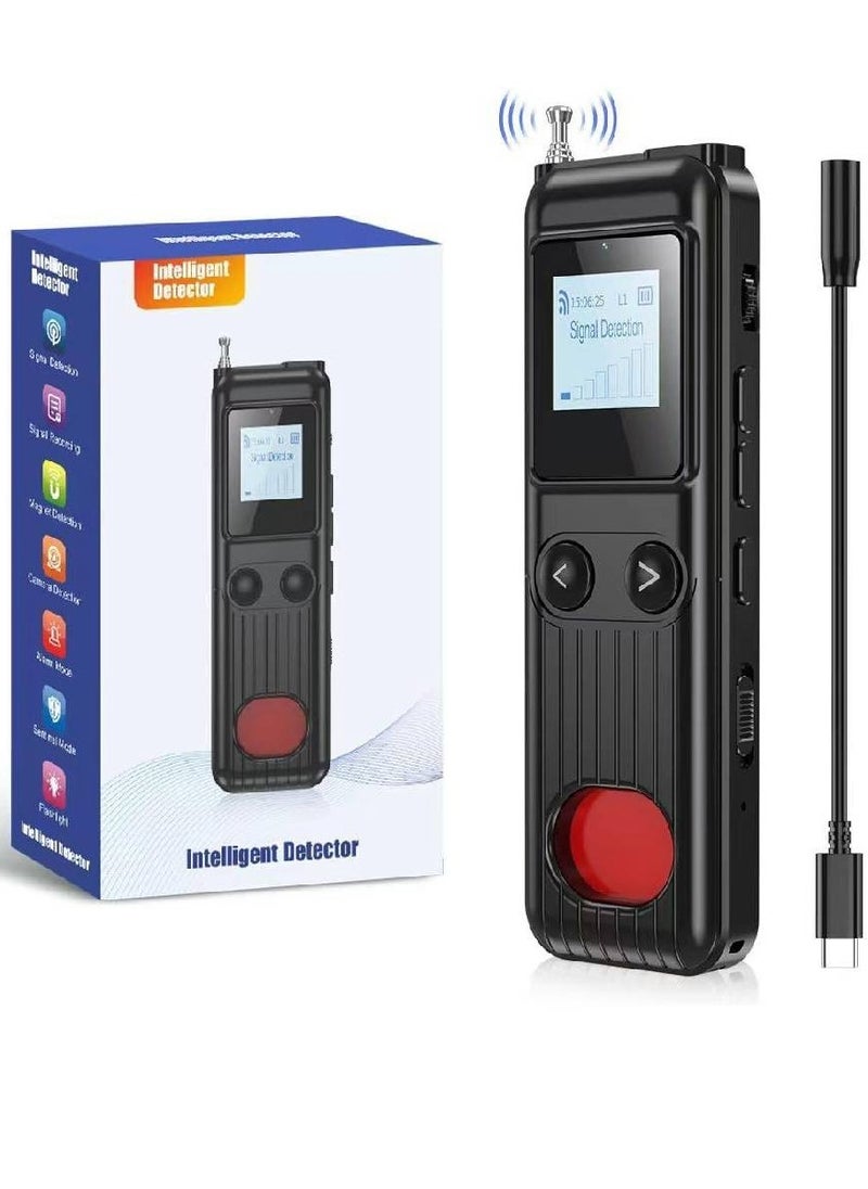 Rabos New Design Hidden Camera Detectors, Aunty Hidden Detection Devices, Car GPS Tracker Detector, Wireless Signal Anti-Sneak Anti-Monitoring Scan Tracker Detector IR Camera Detector Black  - Image 1