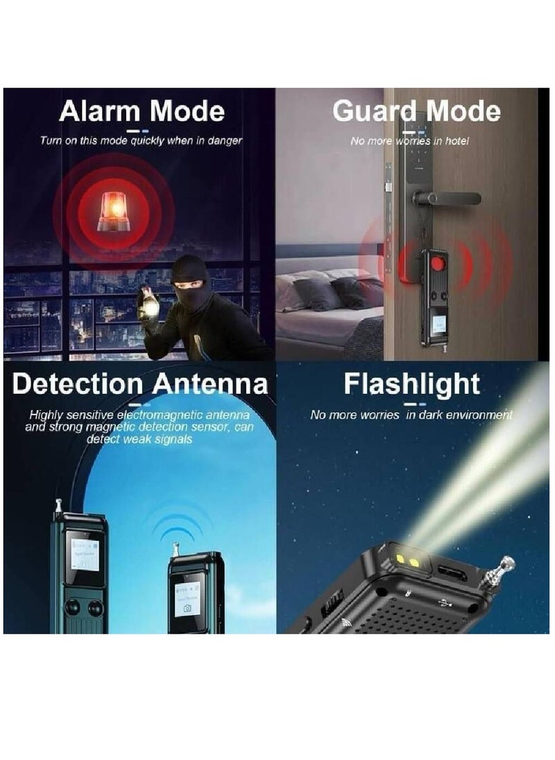 Rabos New Design Hidden Camera Detectors, Aunty Hidden Detection Devices, Car GPS Tracker Detector, Wireless Signal Anti-Sneak Anti-Monitoring Scan Tracker Detector IR Camera Detector Black  - Image 5