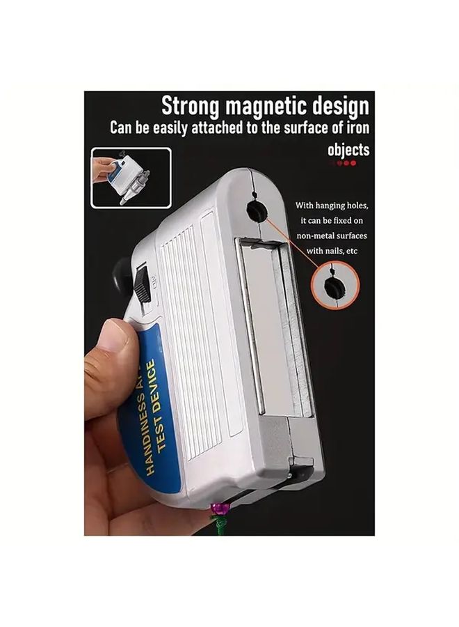 مطرقة راسية مغناطيسية قابلة للسحب مع خيط طوله 6 أمتار لا تحتاج إلى بطارية أداة متينة من البناء المعدني - Image 3