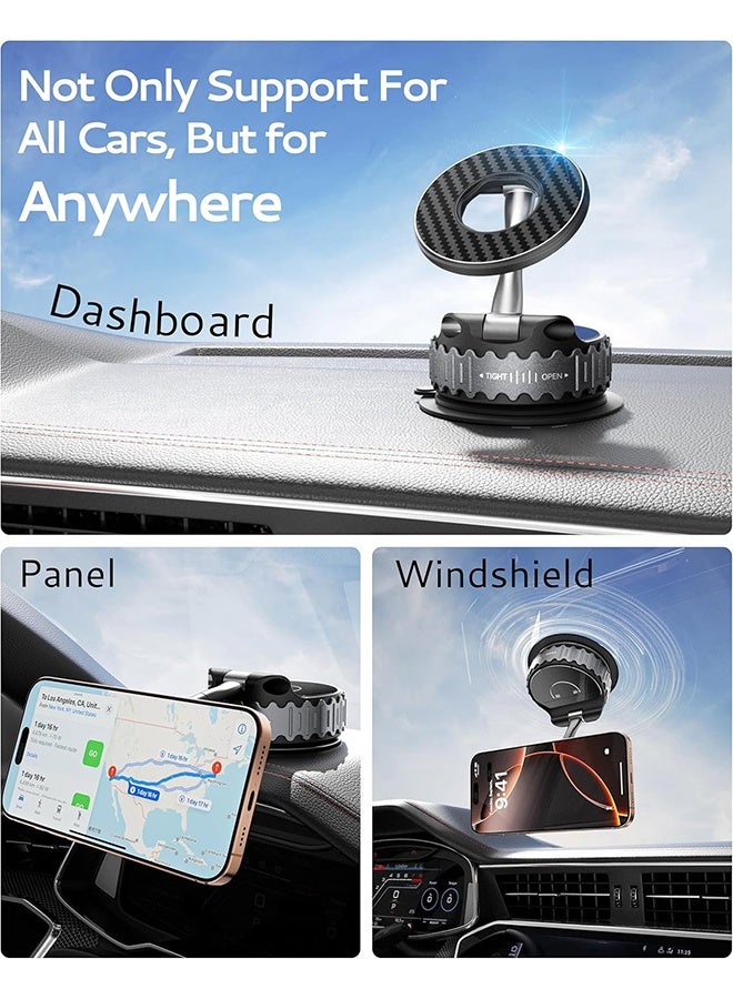 Car Phone Holder [78+LBS Hyper Suction & 4400gf Strongest Magnetic] 360°Adjustable Car Phone Mount Car Accessories Phone Holders for Your Car for iPhone 17/16 /15 Pro Max & Android - Image 2