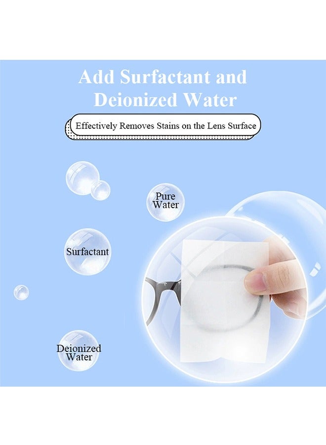 Generic Lens Cleaning Wips,Glasses Cleaning Wipes, Glasses Wipes , Extra Thick, Pre-moistened And Quick-drying, Individually Wrapped, Suitable For All Types Of Glasses And Electronic Screens (100 pcs)  - Image 4
