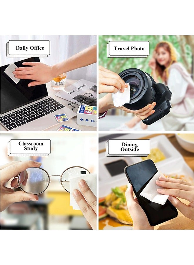 Generic Lens Cleaning Wips,Glasses Cleaning Wipes, Glasses Wipes , Extra Thick, Pre-moistened And Quick-drying, Individually Wrapped, Suitable For All Types Of Glasses And Electronic Screens (100 pcs)  - Image 3