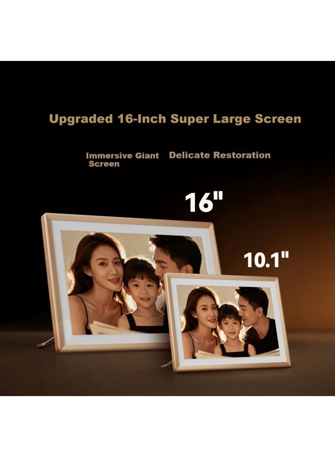 Arzopa D16 Inch Digital Electronic Photo Frame Smart Cloud Photo Frame Digital Al Photo Video Touch Display Desktop Wall Mount Holiday Gift Recommendation - Image 2