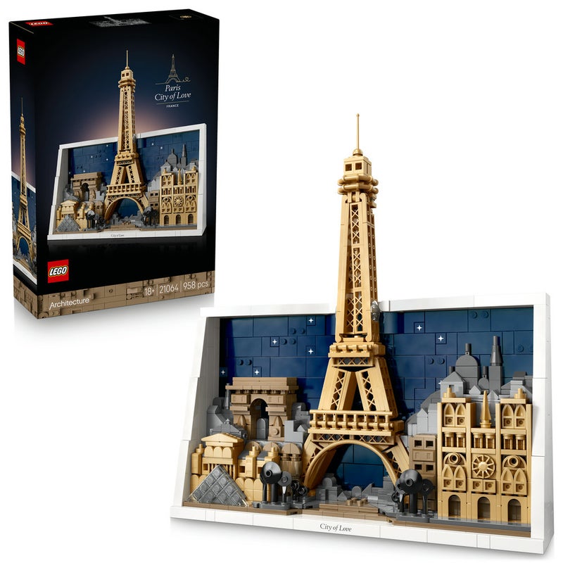 LEGO Architecture Paris – City of Love Building Set 21064 (Age 18+, 958 Pieces) - Image 1