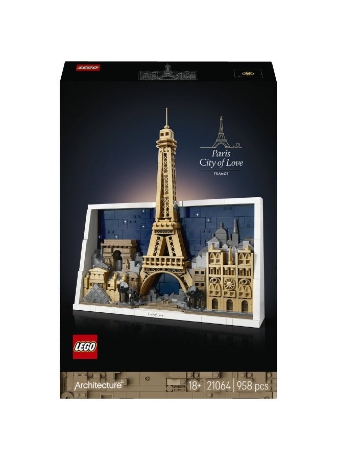 LEGO Architecture Paris – City of Love Building Set 21064 (Age 18+, 958 Pieces) - Image 2