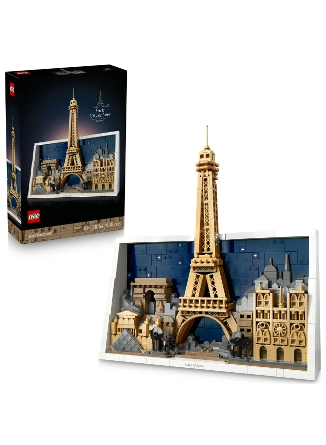 LEGO Architecture Paris – City of Love Building Set 21064 (Age 18+, 958 Pieces)