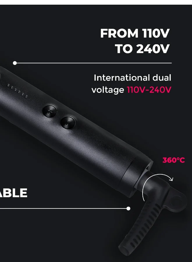 TYMO Ring Hair Straightening Brush - Black