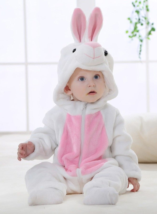 Fleece Baby Bodysuit Infant One Piece Kids Hooded Romper Outerwear Toddler Jacket  - Image 2