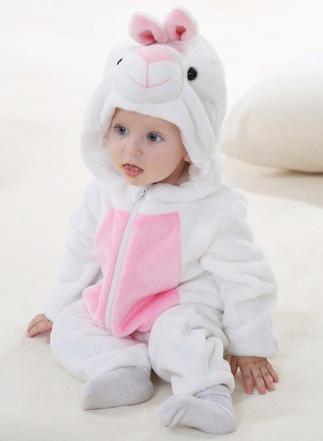 Fleece Baby Bodysuit Infant One Piece Kids Hooded Romper Outerwear Toddler Jacket  - Image 4