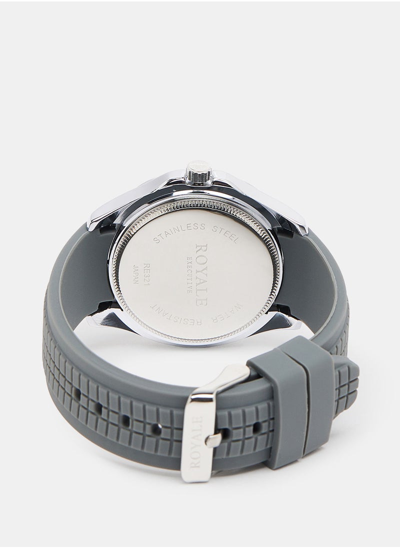 Royale Royale Executive Men's Classic Rubber Strap Watch  - Image 2