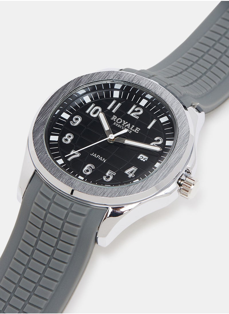 Royale Royale Executive Men's Classic Rubber Strap Watch  - Image 3