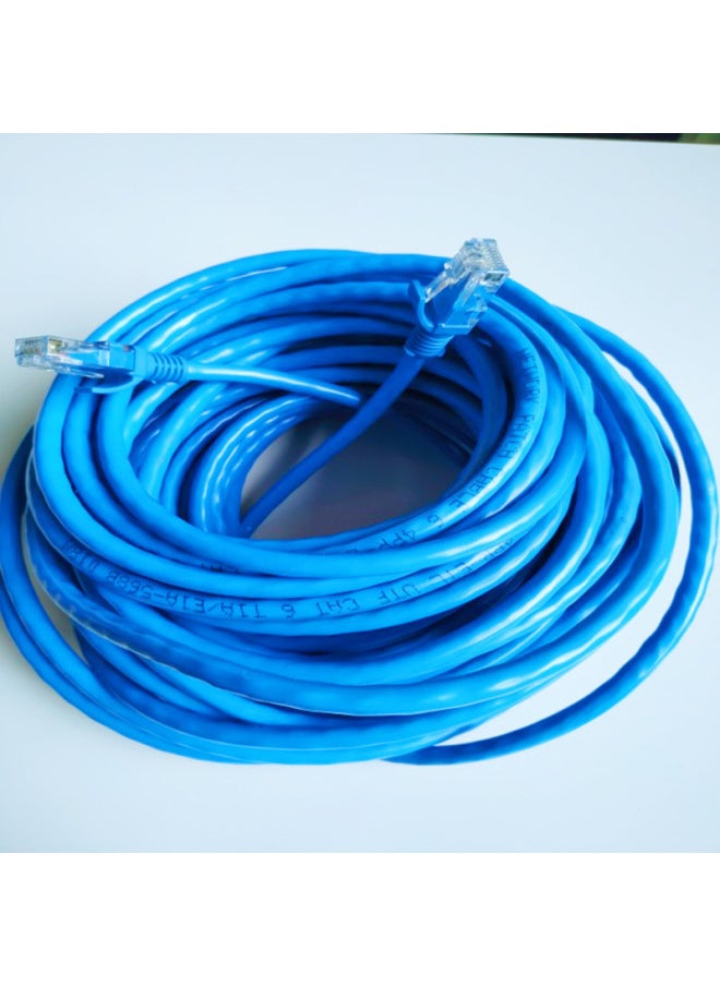 Generic Network Cable Household Super 6 Class 6 Gigabit High-speed 7 Class 10 Gigabit Router Computer Broadband 5 Class Network Cable 10 Meters-Color:Six Types Of Blue All Copper Wire-Line Length:60m  - Image 4
