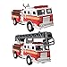 ArtCreativity 55 Inch Fire Truck Toys Set of 2 Pull Back Firetruck Toys 35 Years Old Boys and Girls Includes Metal Ladder Truck and Fire Engine Best Birthday Gift for Toddlers and Kids - Image 2
