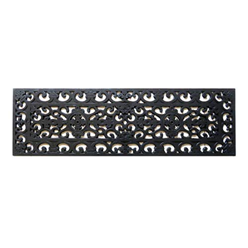 ATMAH Rubber Step Mat 9x30 Inch | Non Slip Heavy Duty Floor Mat | Indoor & Covered Outdoor Entrance, Stair & Doorway Use - Image 1