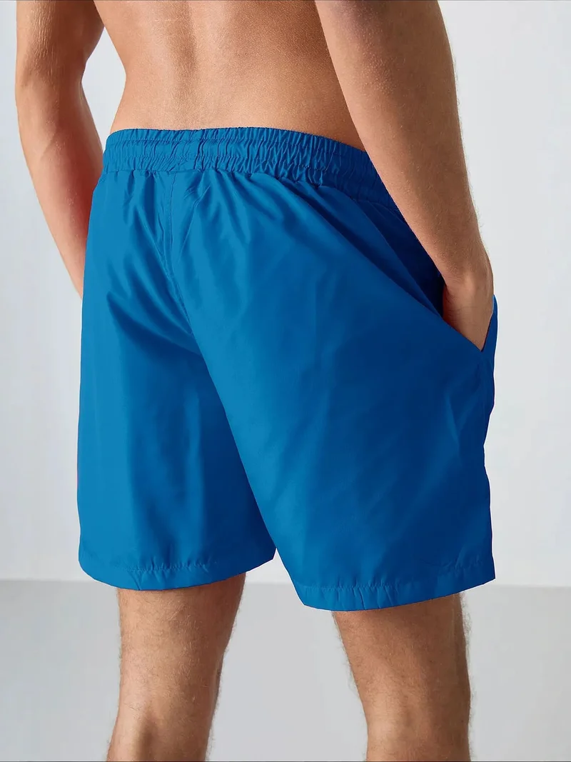 Tommylife Cerulean Blue TOMMY Men's Pull-On One-Piece Shorts Set for Men | Best Price UAE